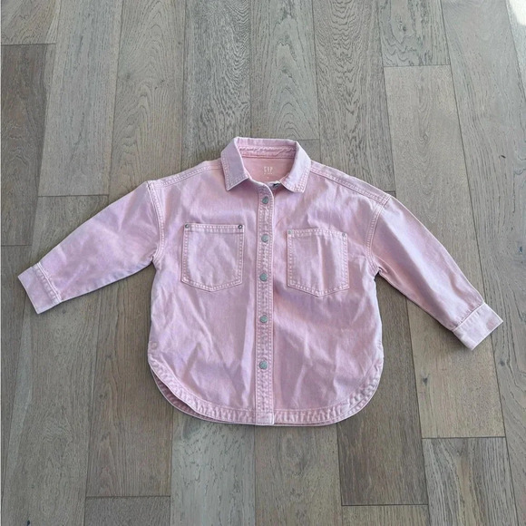 Gap Kids Denim Jacket Pink Size Small - Picture 1 of 2